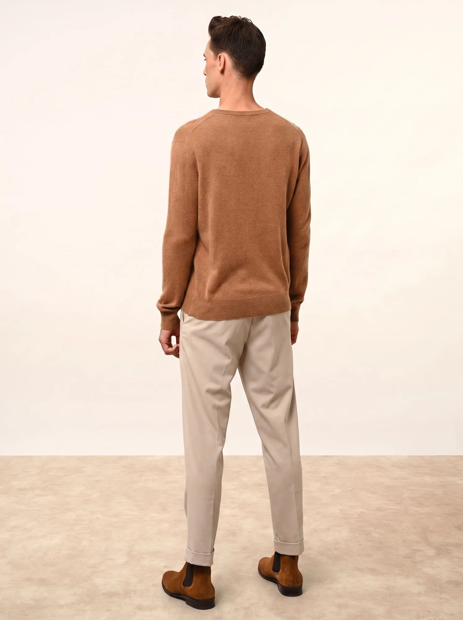 WALT pullover v-ausschnitt noisette