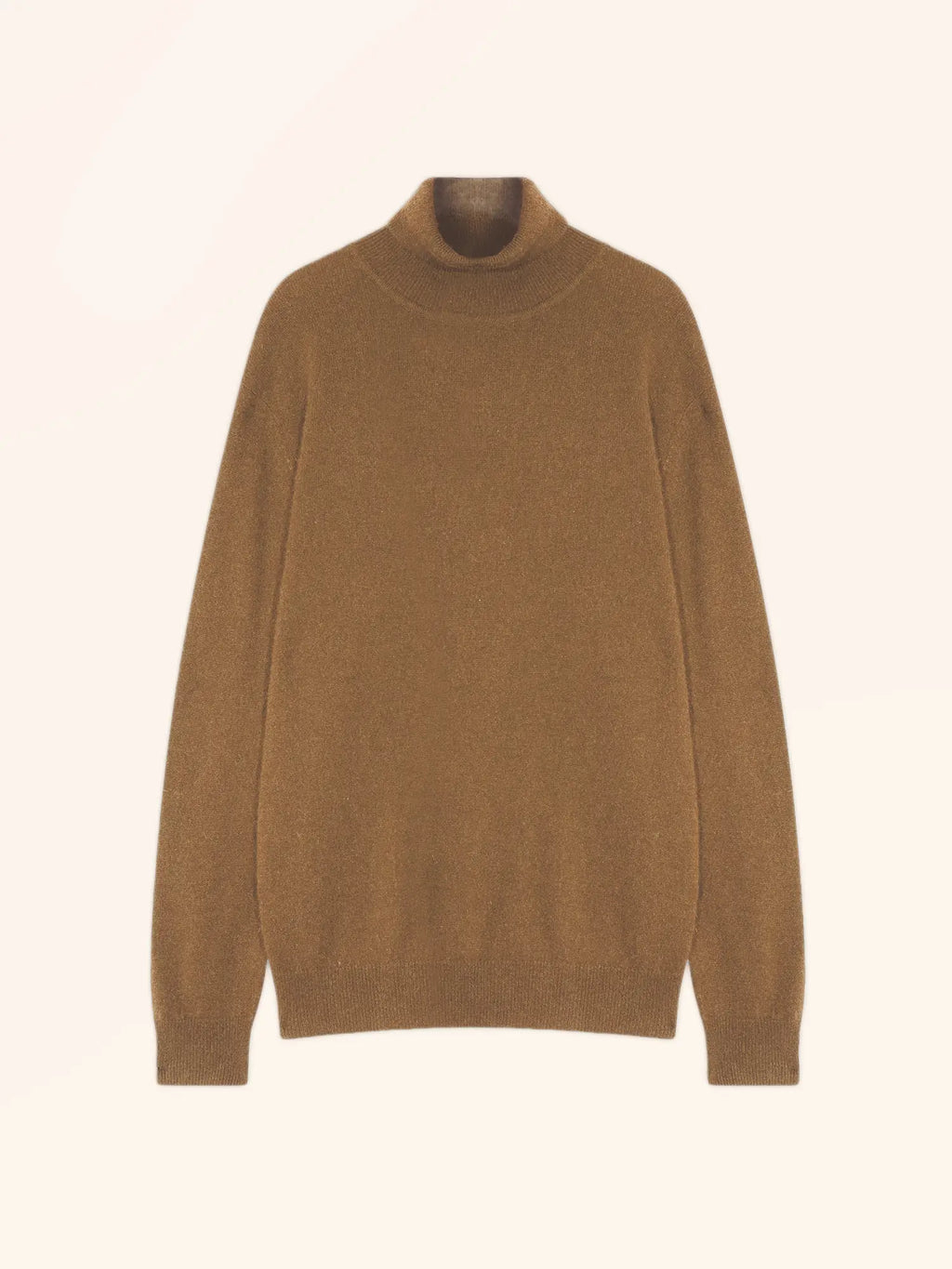 CONNOR pull col roulé noisette