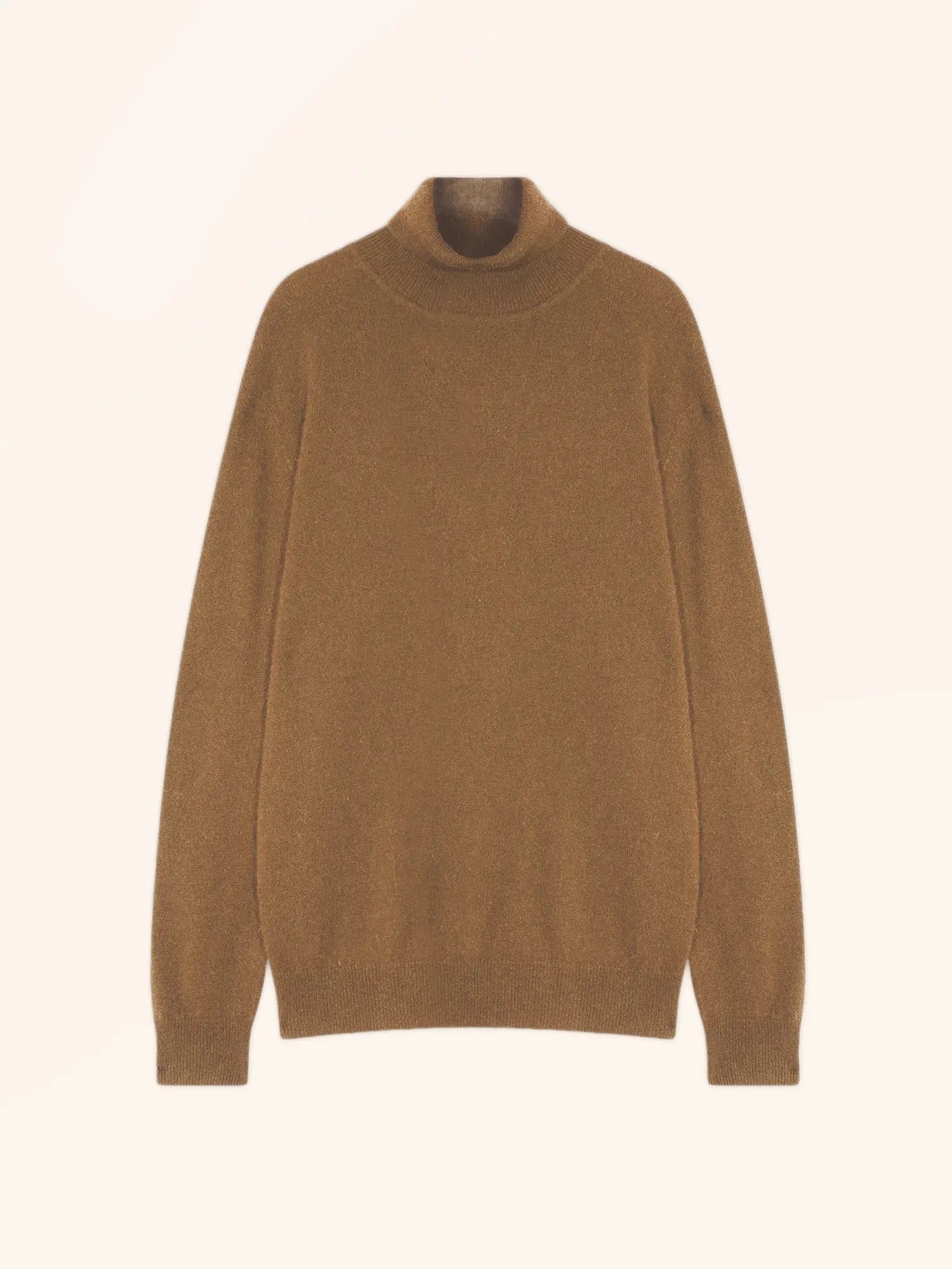 CONNOR pull col roulé noisette