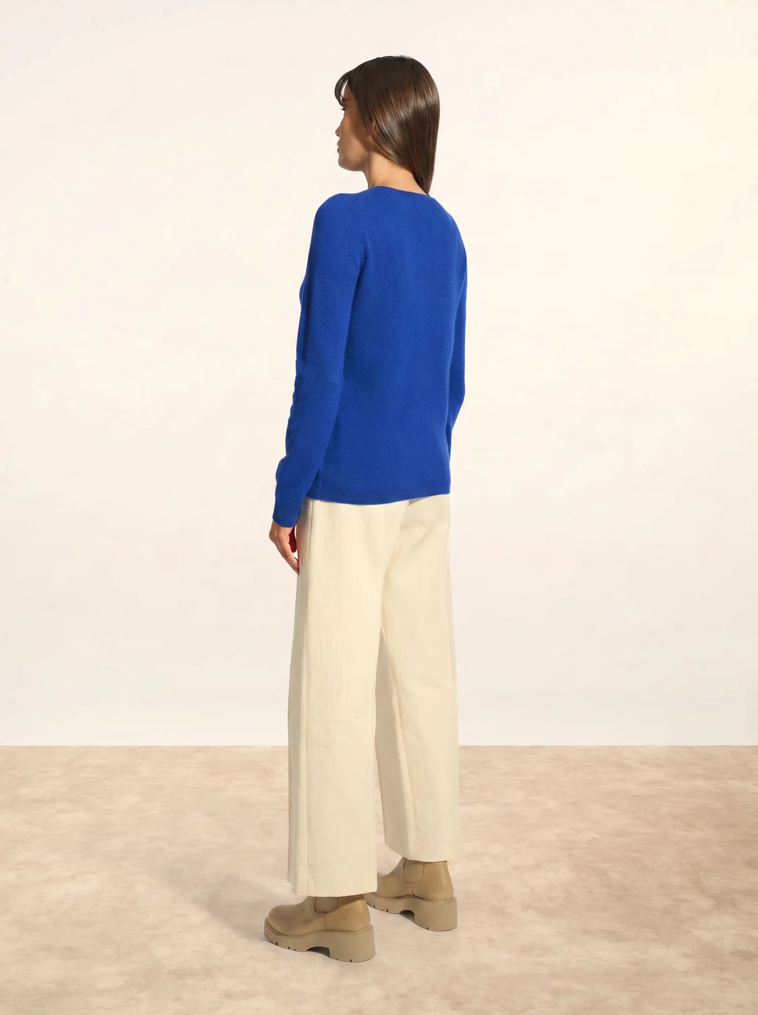 KATHARINE strickjacke rundhalsausschnitt ultramarin