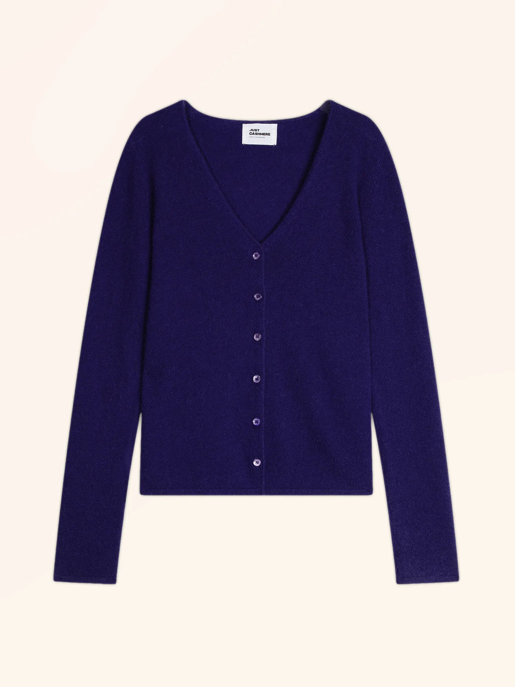 NORMA Cardigan Col V Violet Profond