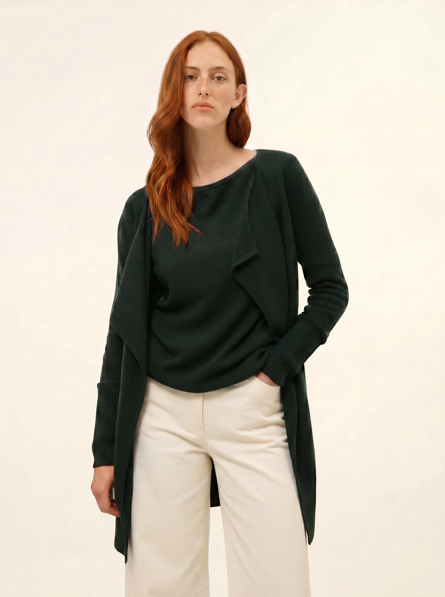 BROOKE jacke lang zypresse