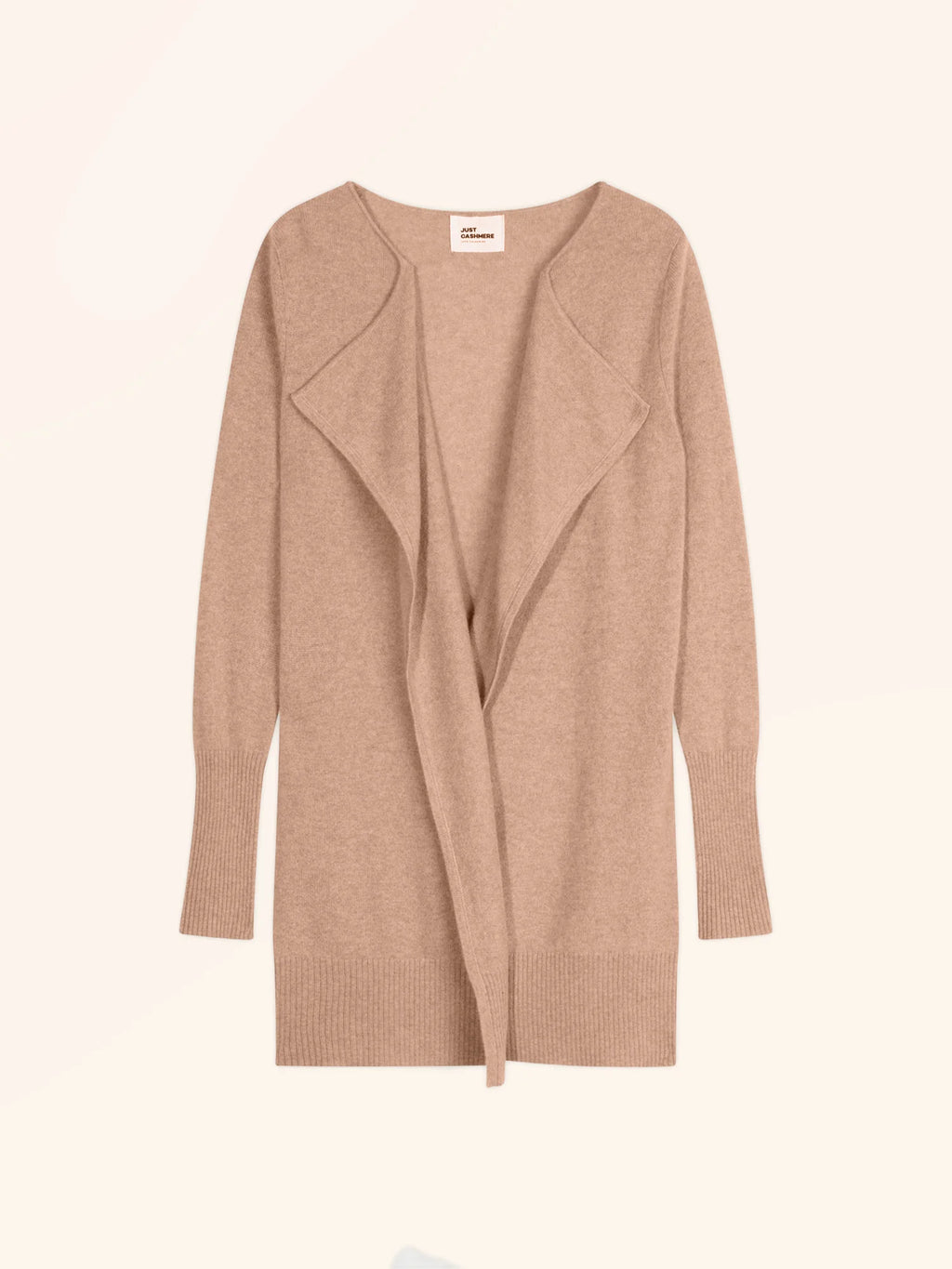 BROOKE jacke lang camel meliert