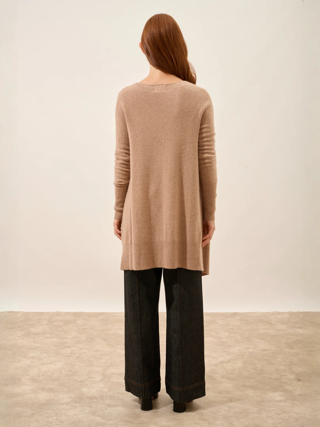 BROOKE jacke lang camel meliert