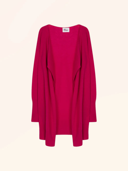 BROOKE veste longue fuchsia
