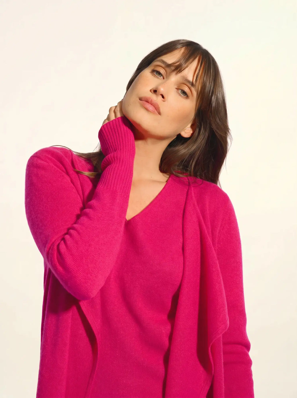 BROOKE jacke lang fuchsia