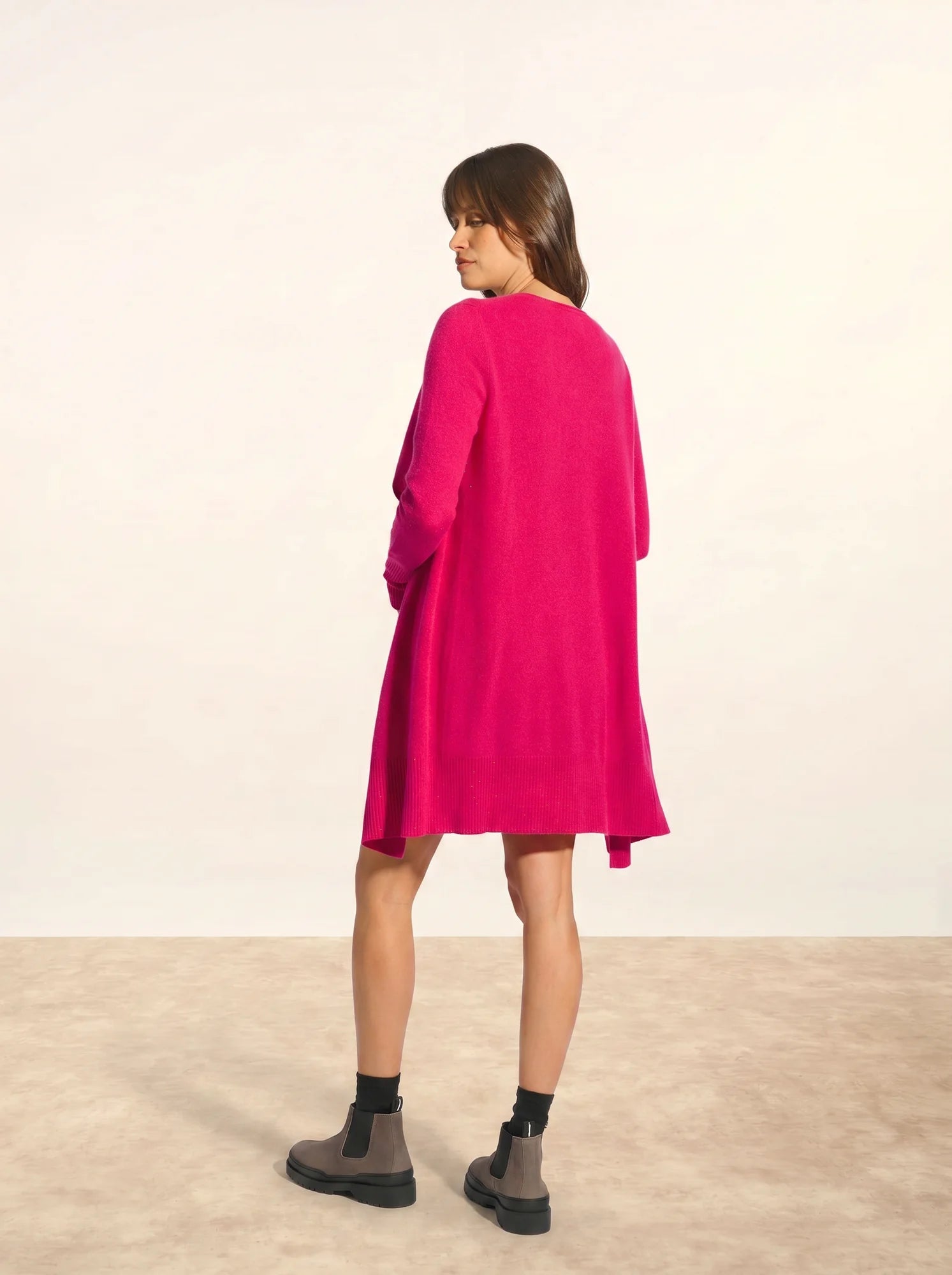 BROOKE jacke lang fuchsia