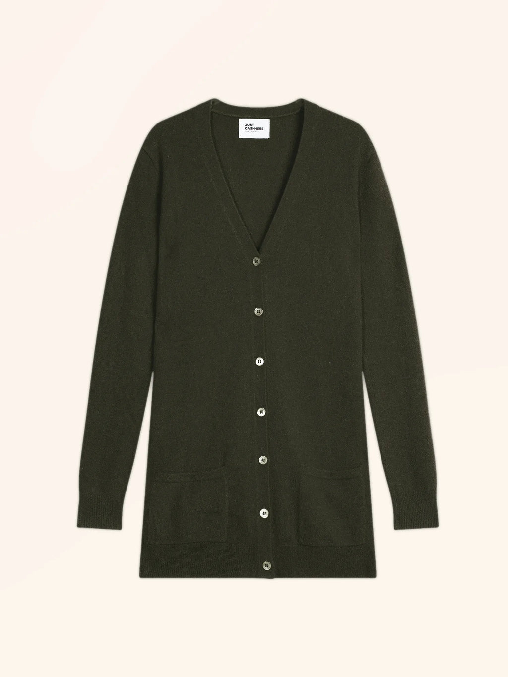 TOMMIE cardigan col V kaki