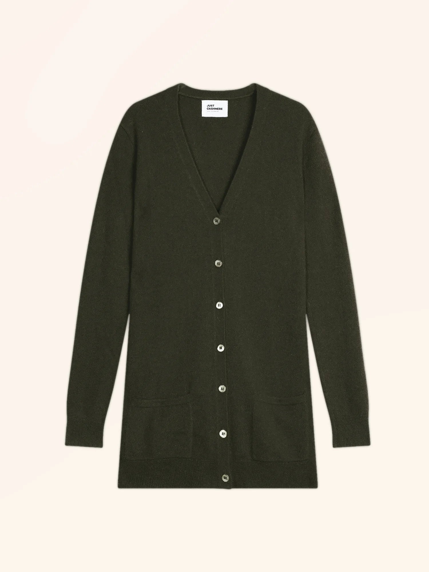 TOMMIE cardigan col V kaki