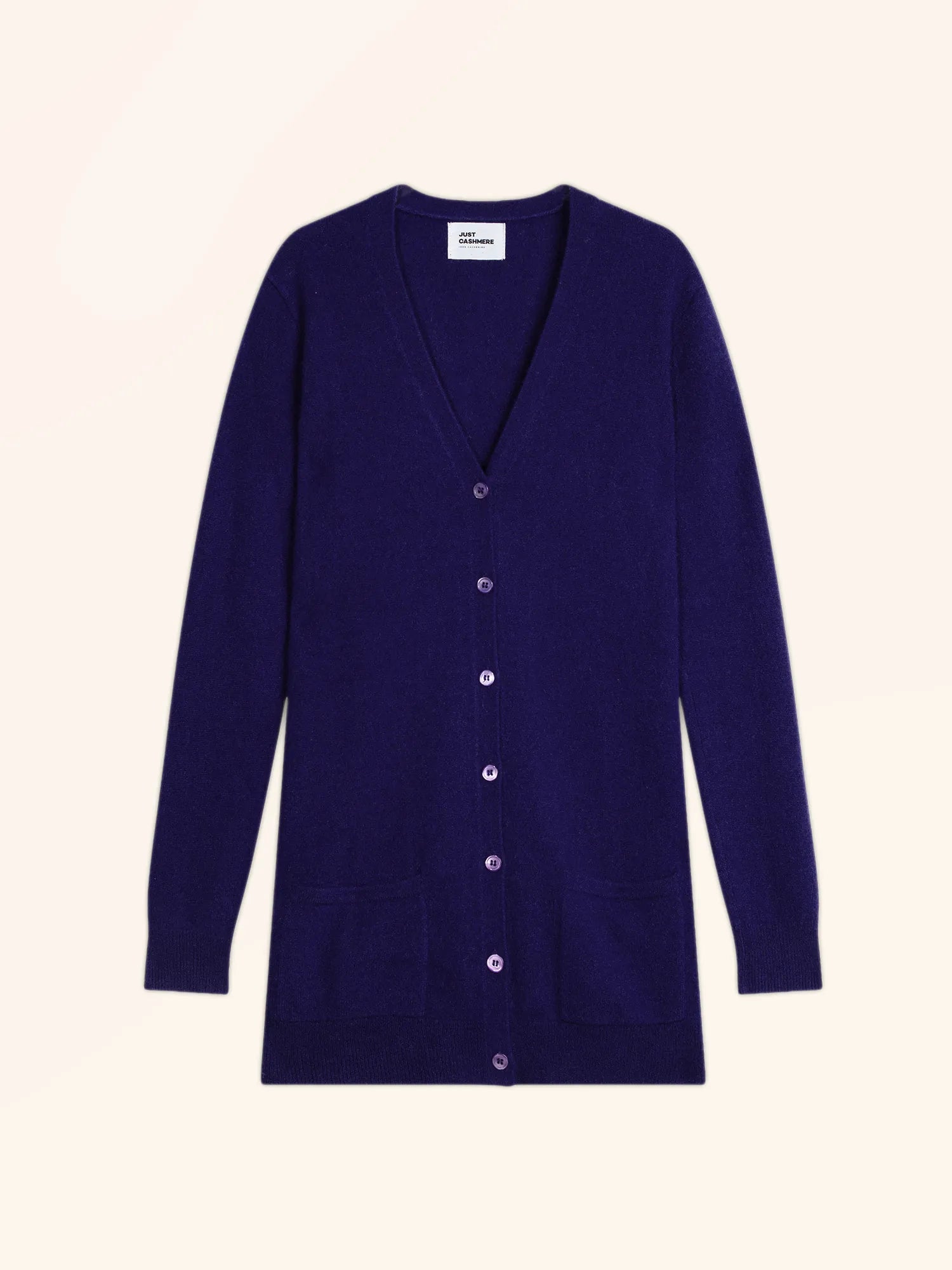 TOMMIE strickjacke v-ausschnitt violett