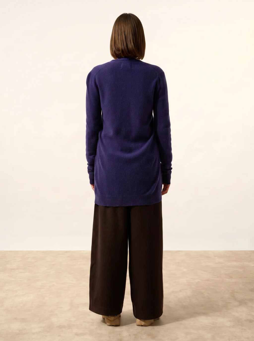 TOMMIE strickjacke v-ausschnitt violett