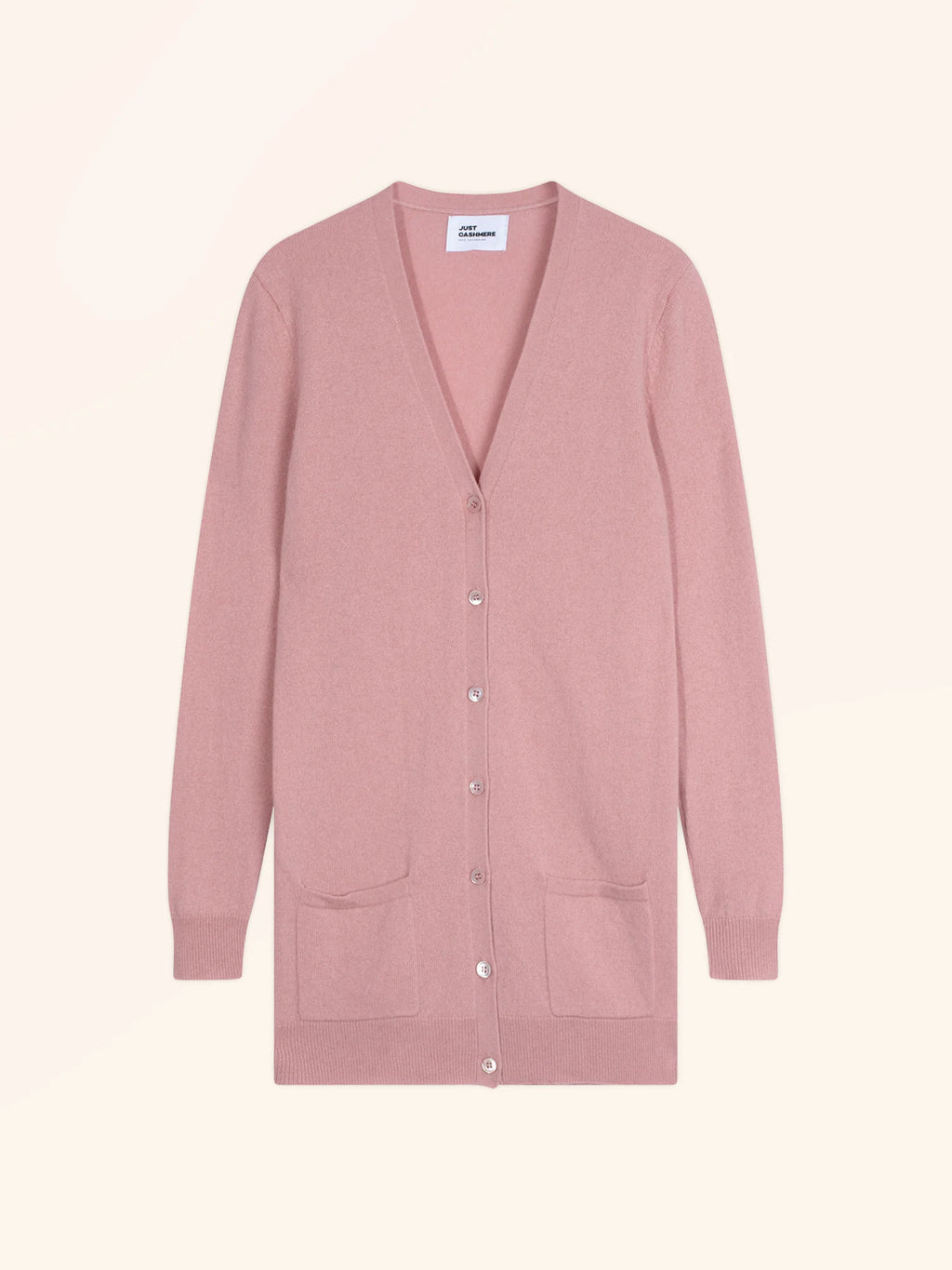 TOMMIE strickjacke v-ausschnitt bois de rosa