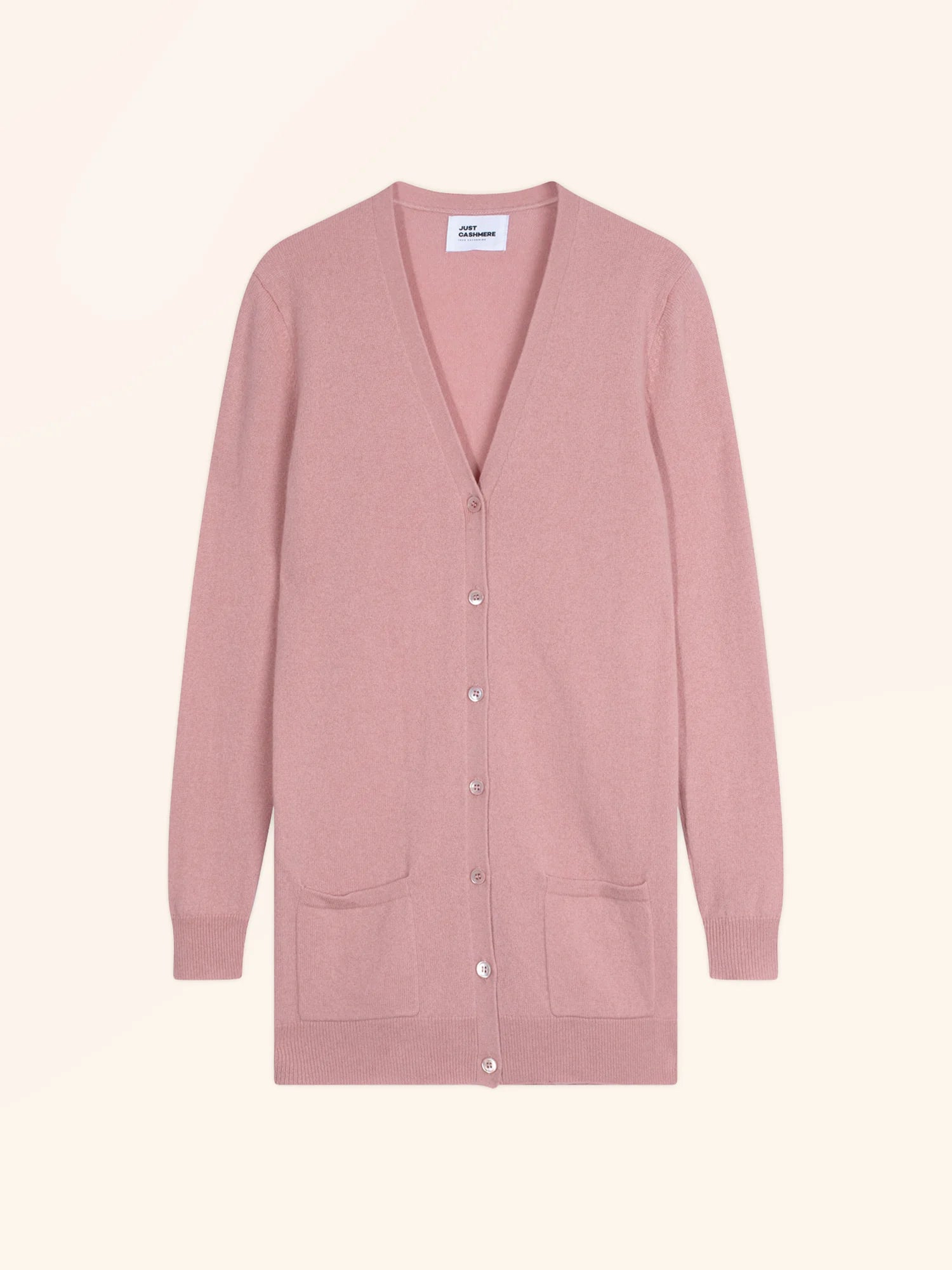 TOMMIE strickjacke v-ausschnitt bois de rosa