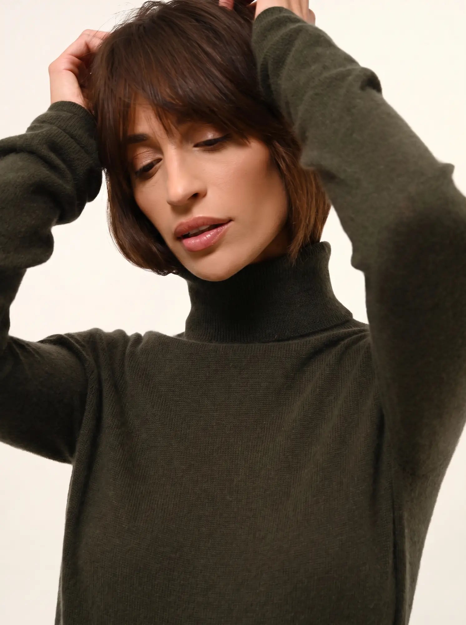 AVA pullover rollkragen khaki