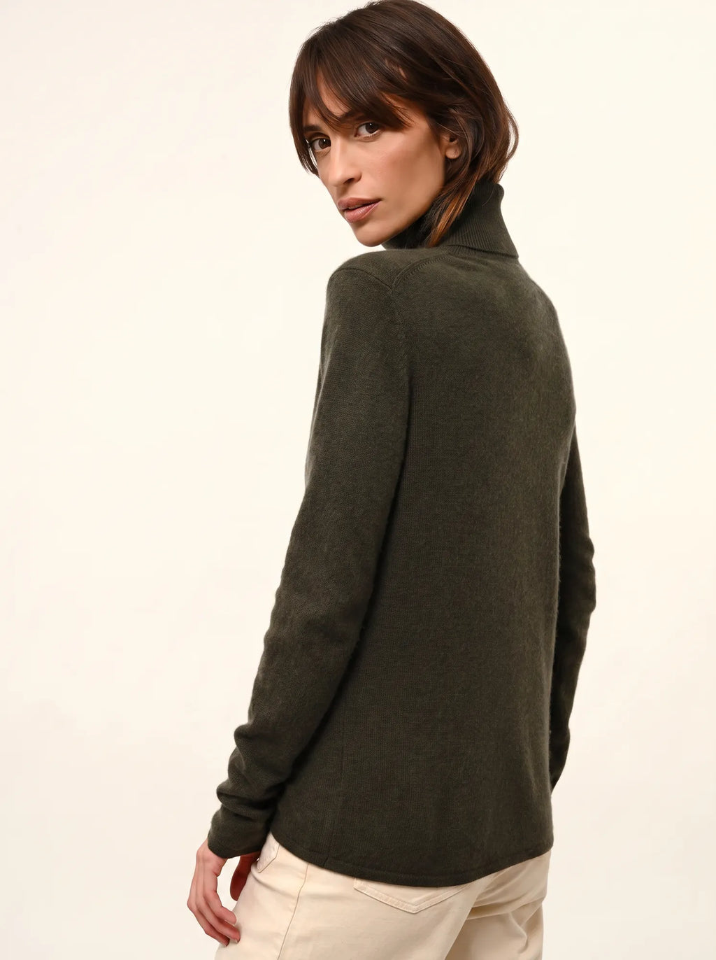 AVA pullover rollkragen khaki
