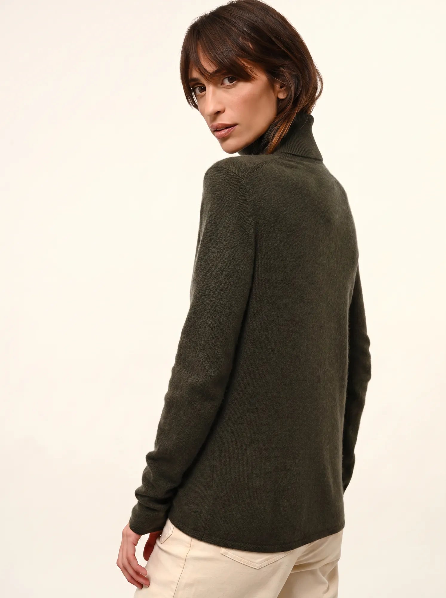 AVA pullover rollkragen khaki