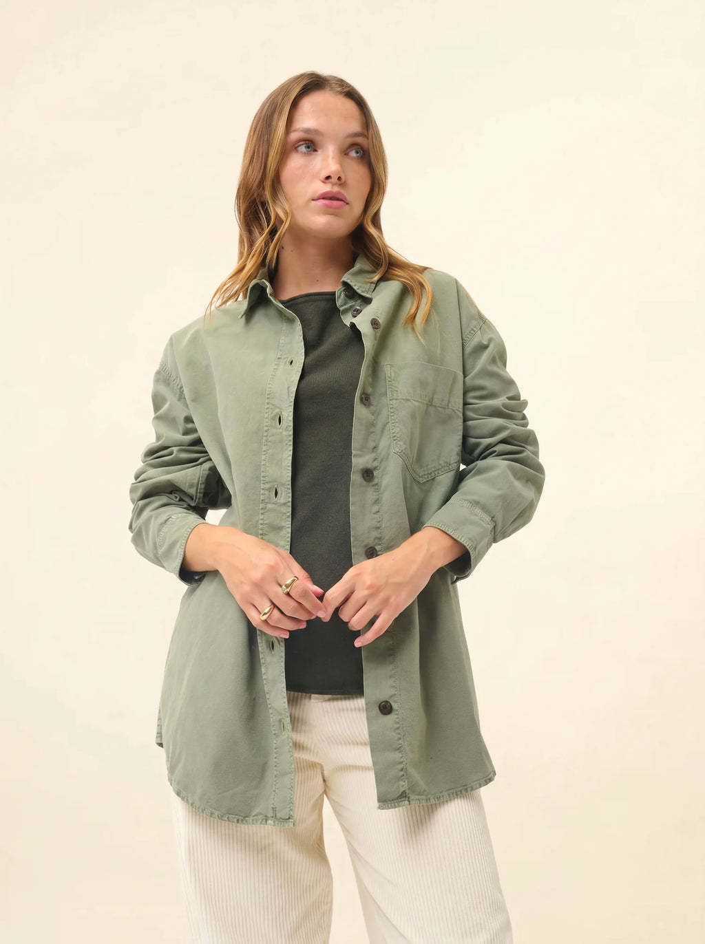 GRACE pullover u-boot-ausschnitt khaki