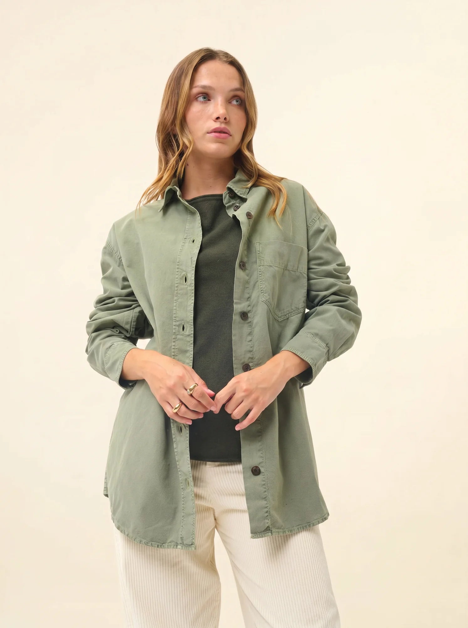 GRACE pullover u-boot-ausschnitt khaki