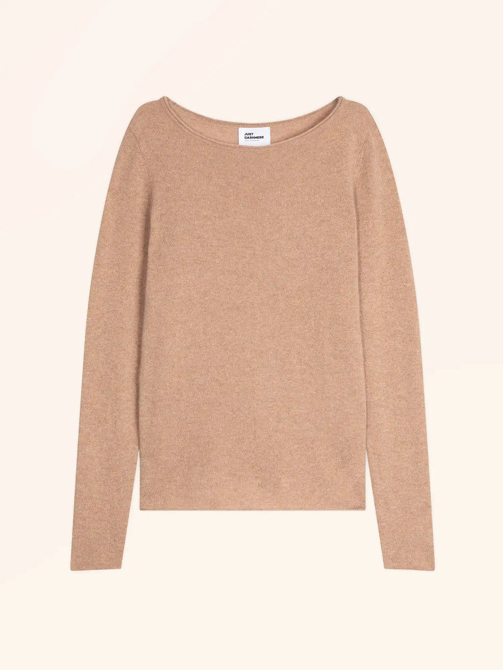 GRACE pull col bateau camel chiné