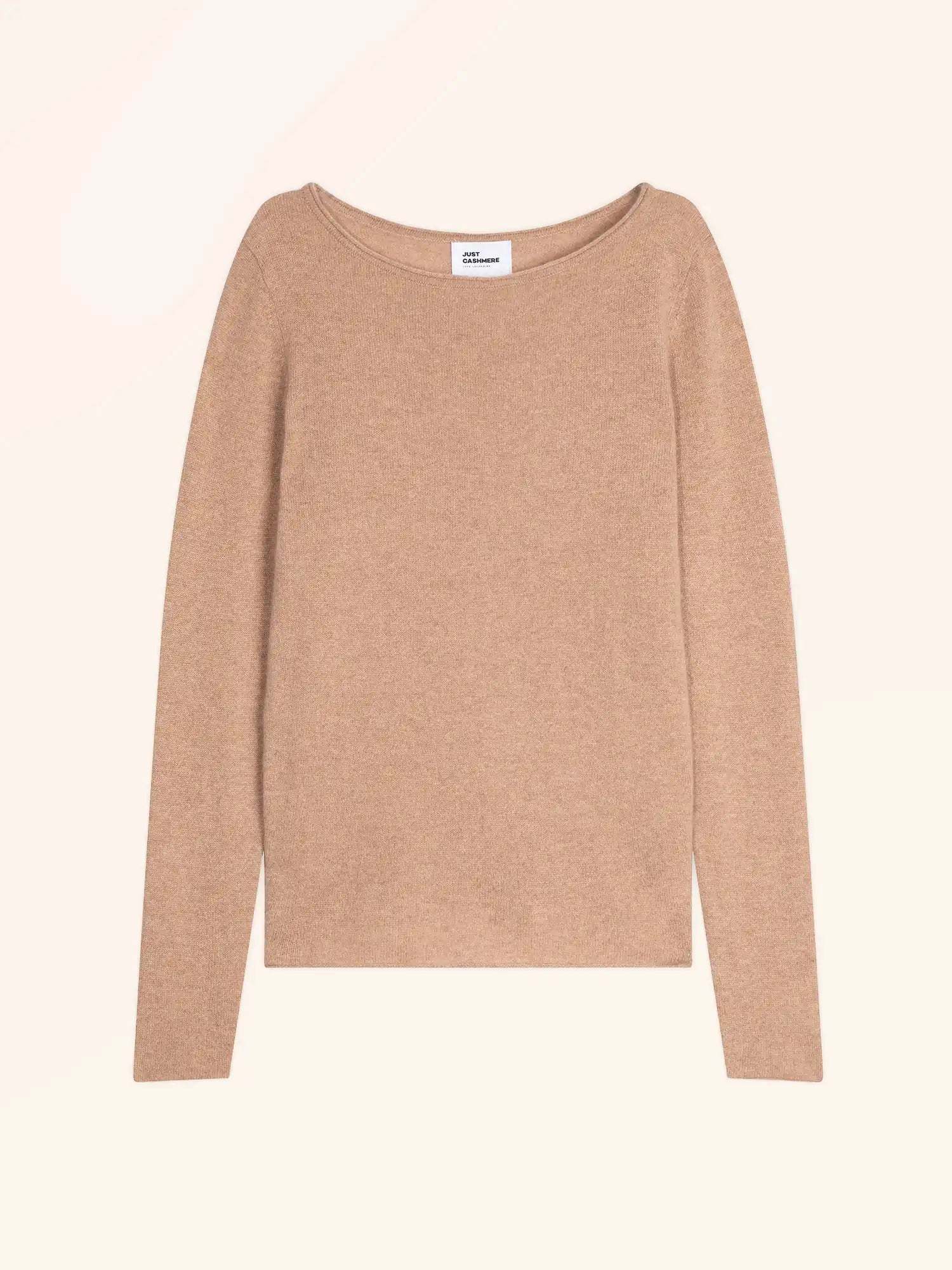 GRACE pullover u-boot-ausschnitt camel meliert