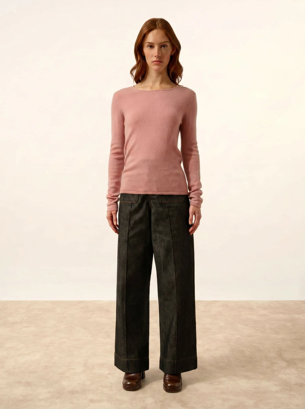GRACE pullover u-boot-ausschnitt bois de rosa