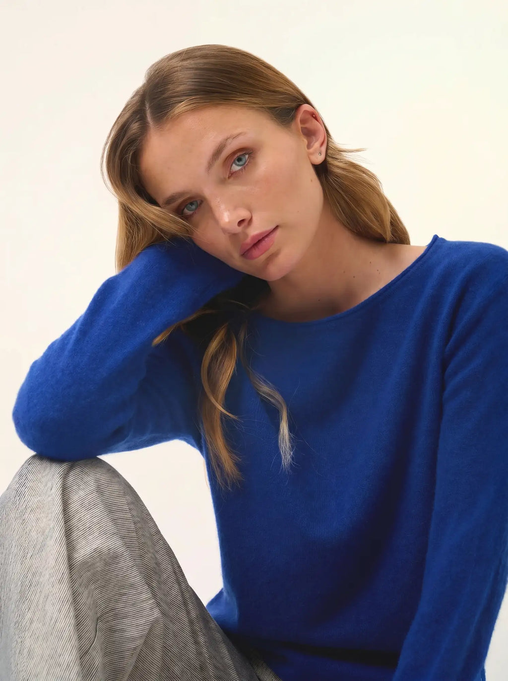 GRACE pullover u-boot-ausschnitt ultramarin