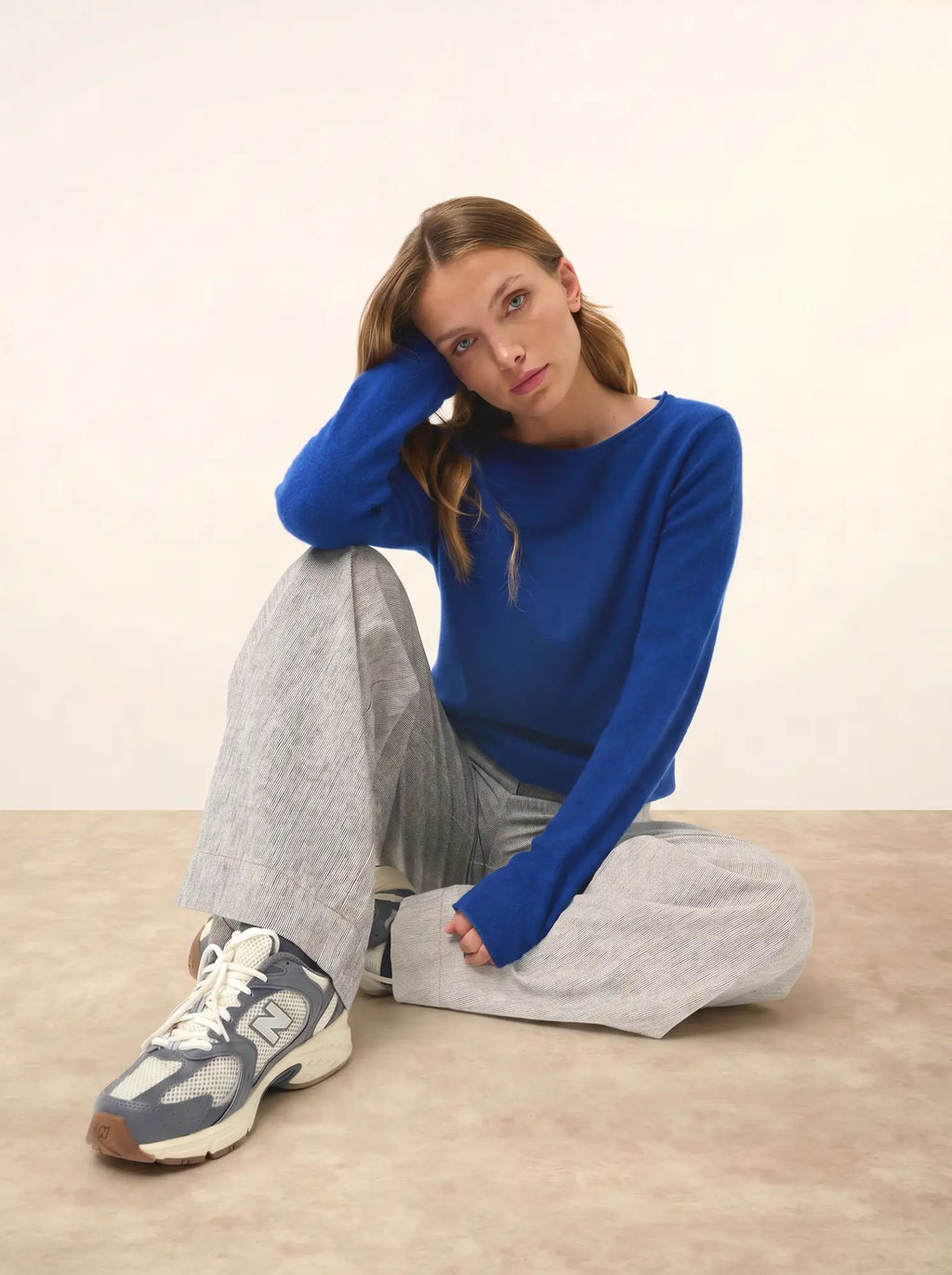GRACE pullover u-boot-ausschnitt ultramarin