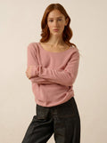 FIONA pullover rundhalsausschnitt bois de rosa