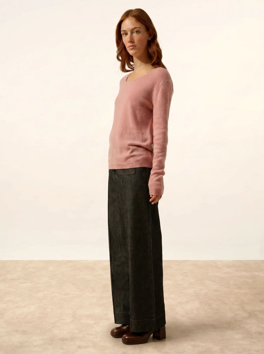 FIONA pullover rundhalsausschnitt bois de rosa