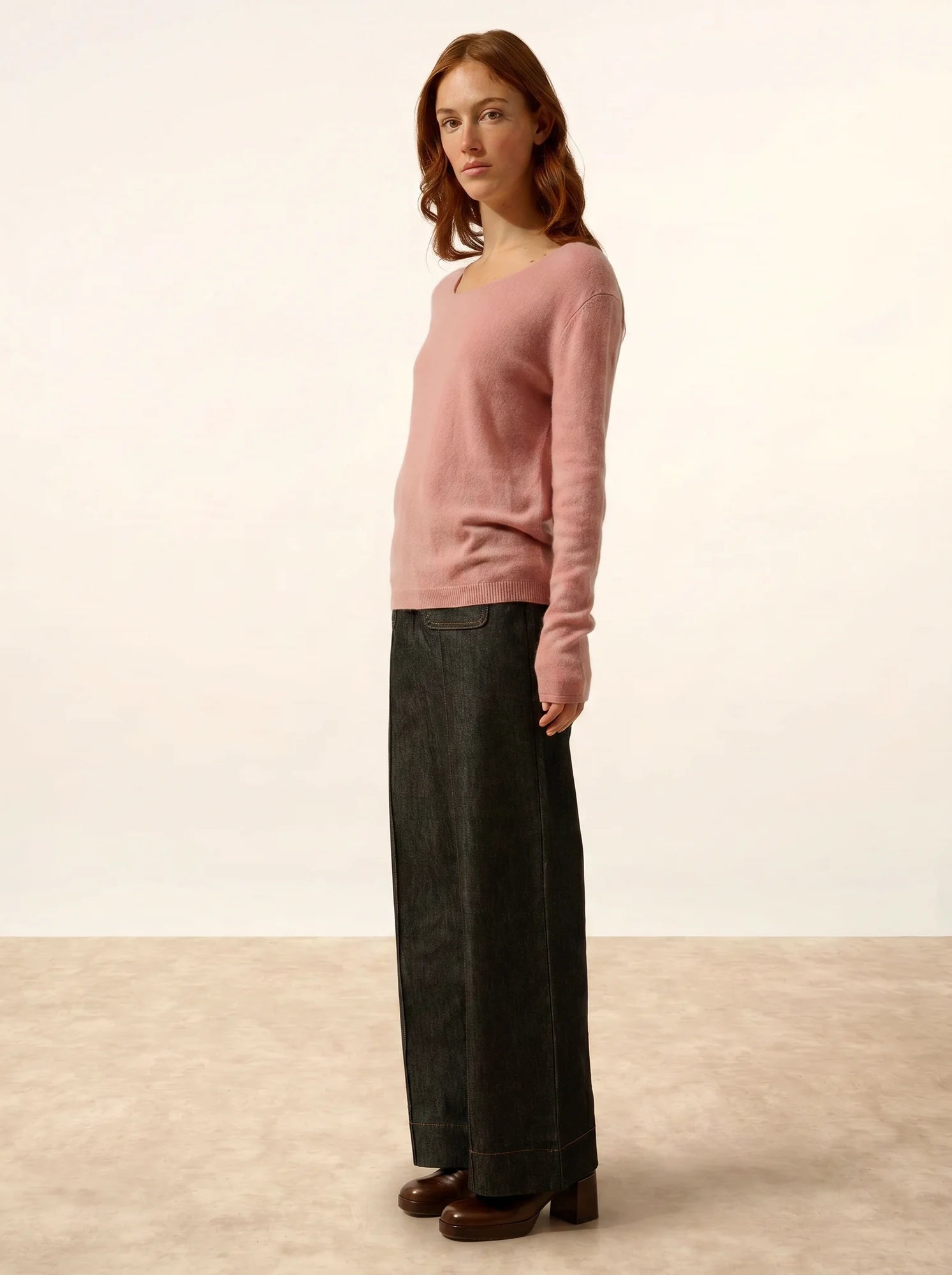FIONA pullover rundhalsausschnitt bois de rosa