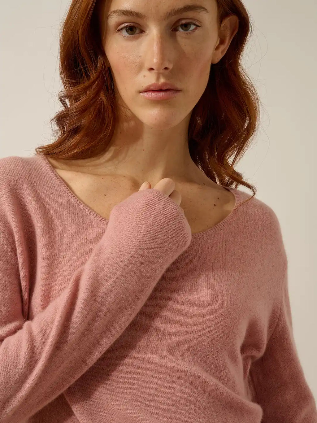 FIONA pullover rundhalsausschnitt bois de rosa
