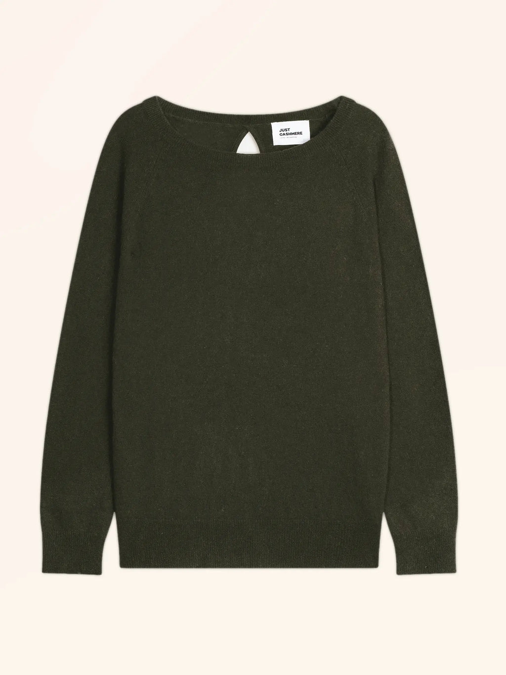 ABIGAILE pullover u-boot-ausschnitt tropfen hinten khaki