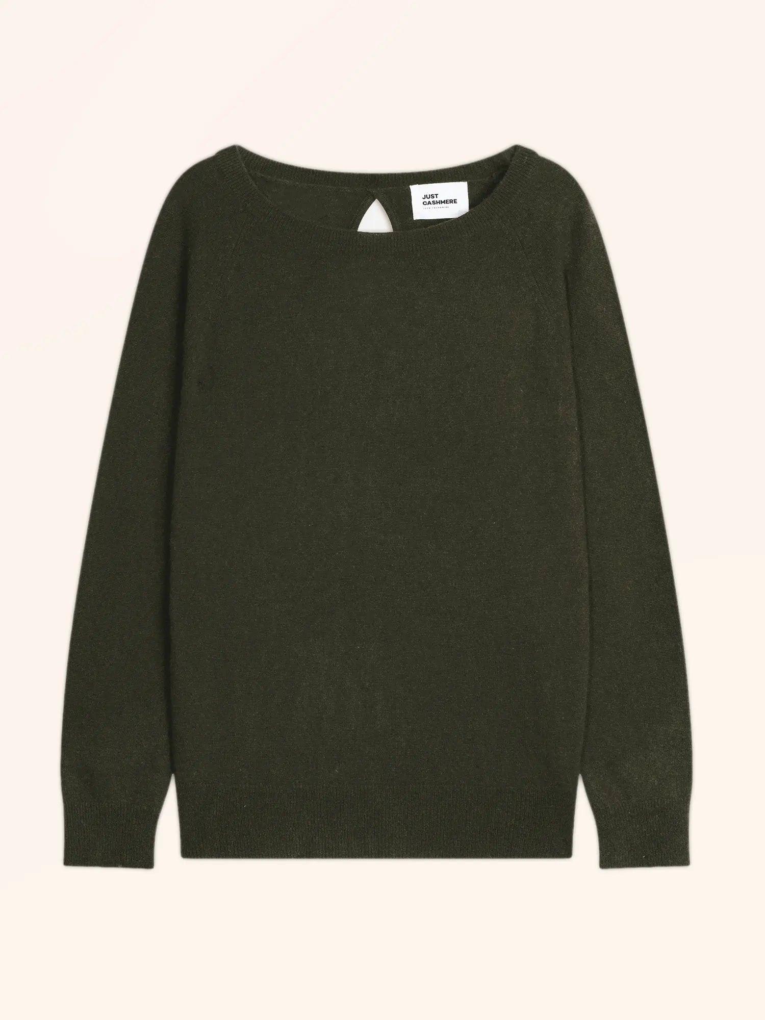 ABIGAILE pullover u-boot-ausschnitt tropfen hinten khaki