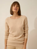 ABIGAILE pullover u-boot-ausschnitt tropfen hinten sand