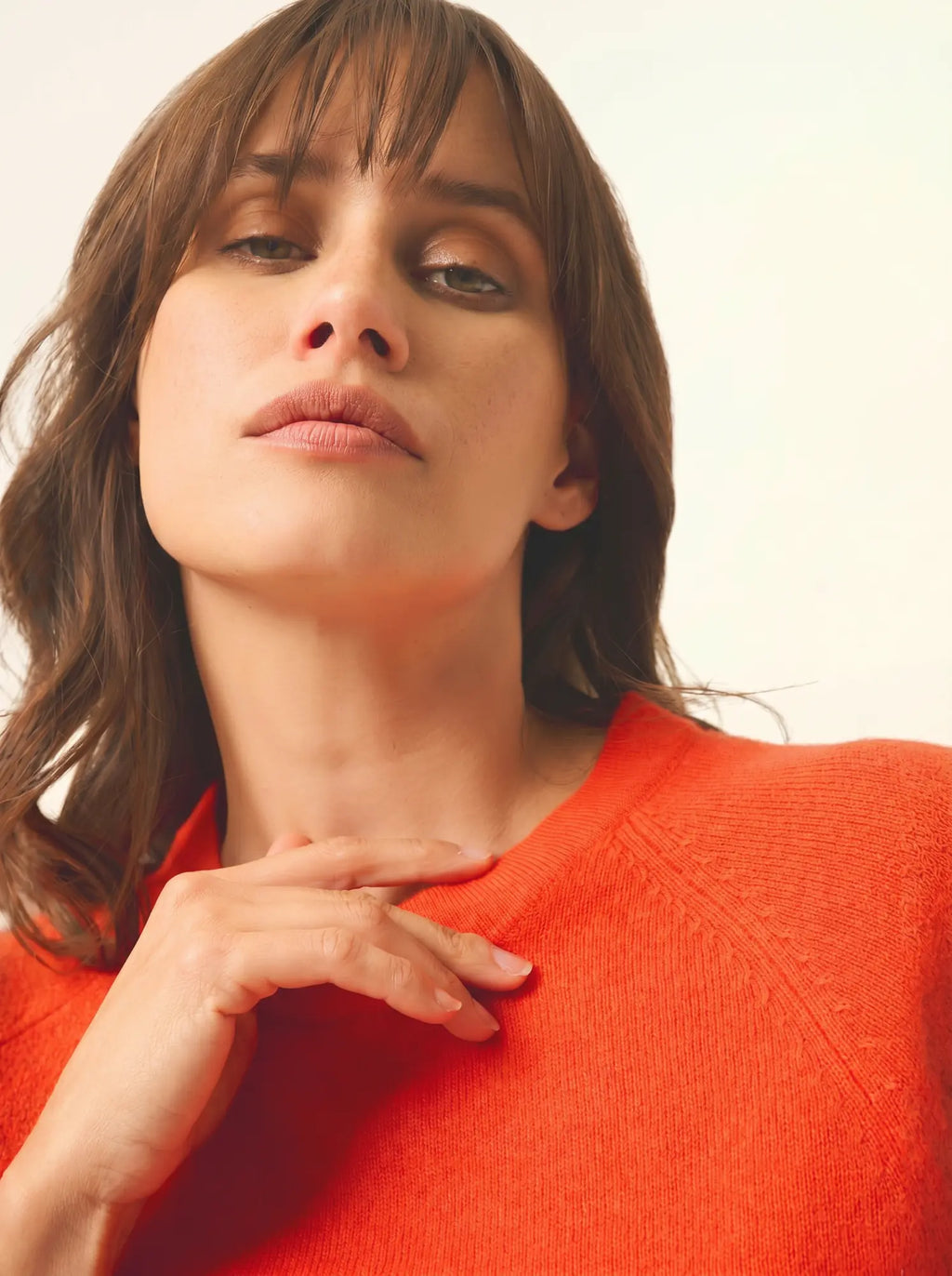 JANE pullover rundhalsausschnitt orange
