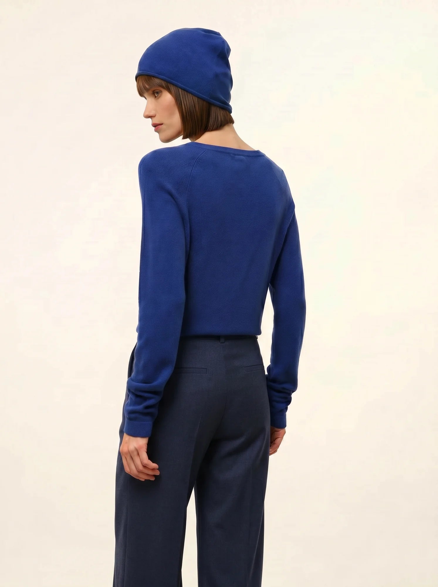 JANE pull col rond outremer