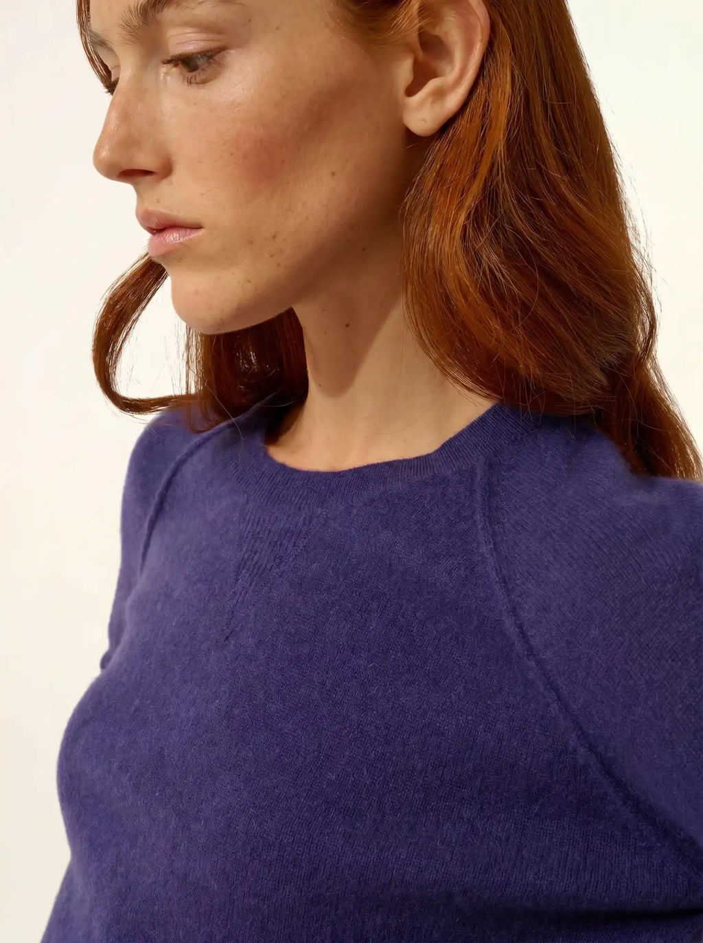 HELEN pullover rundhalsausschnitt violett