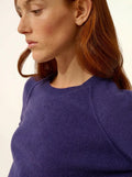 HELEN pullover rundhalsausschnitt violett