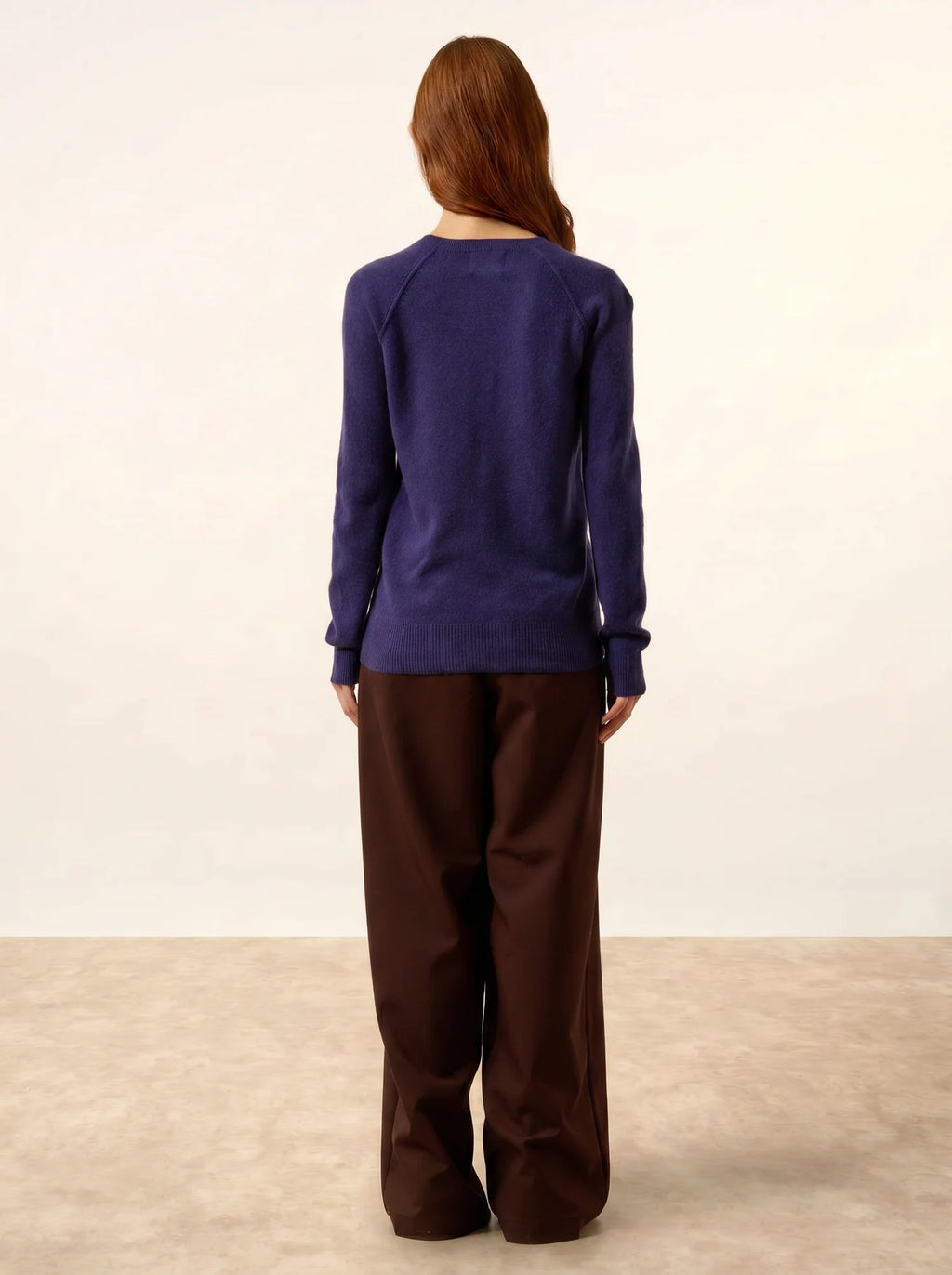 HELEN pullover rundhalsausschnitt violett