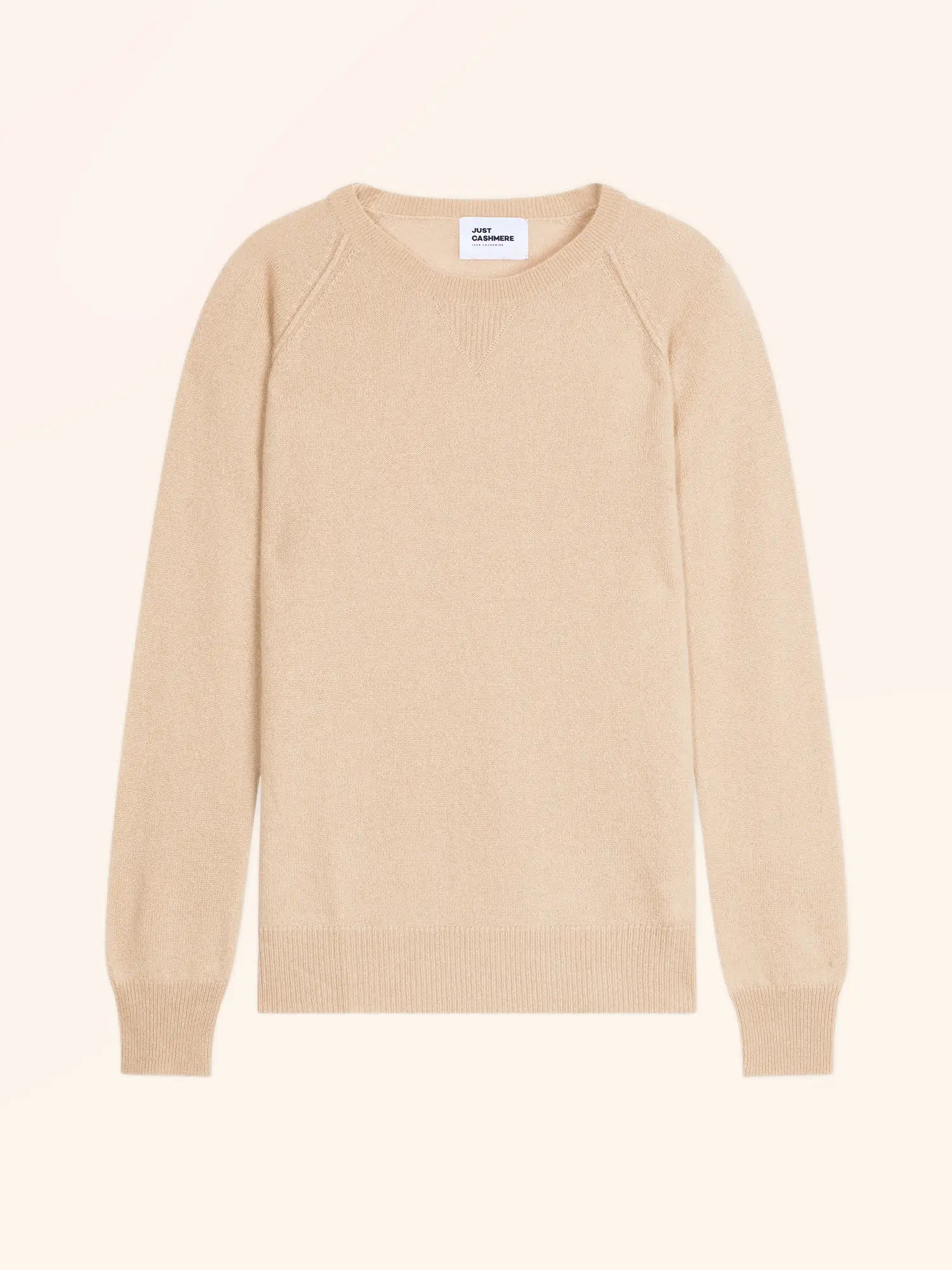 HELEN pullover rundhalsausschnitt sand