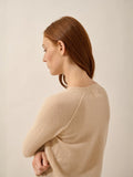 HELEN pullover rundhalsausschnitt sand
