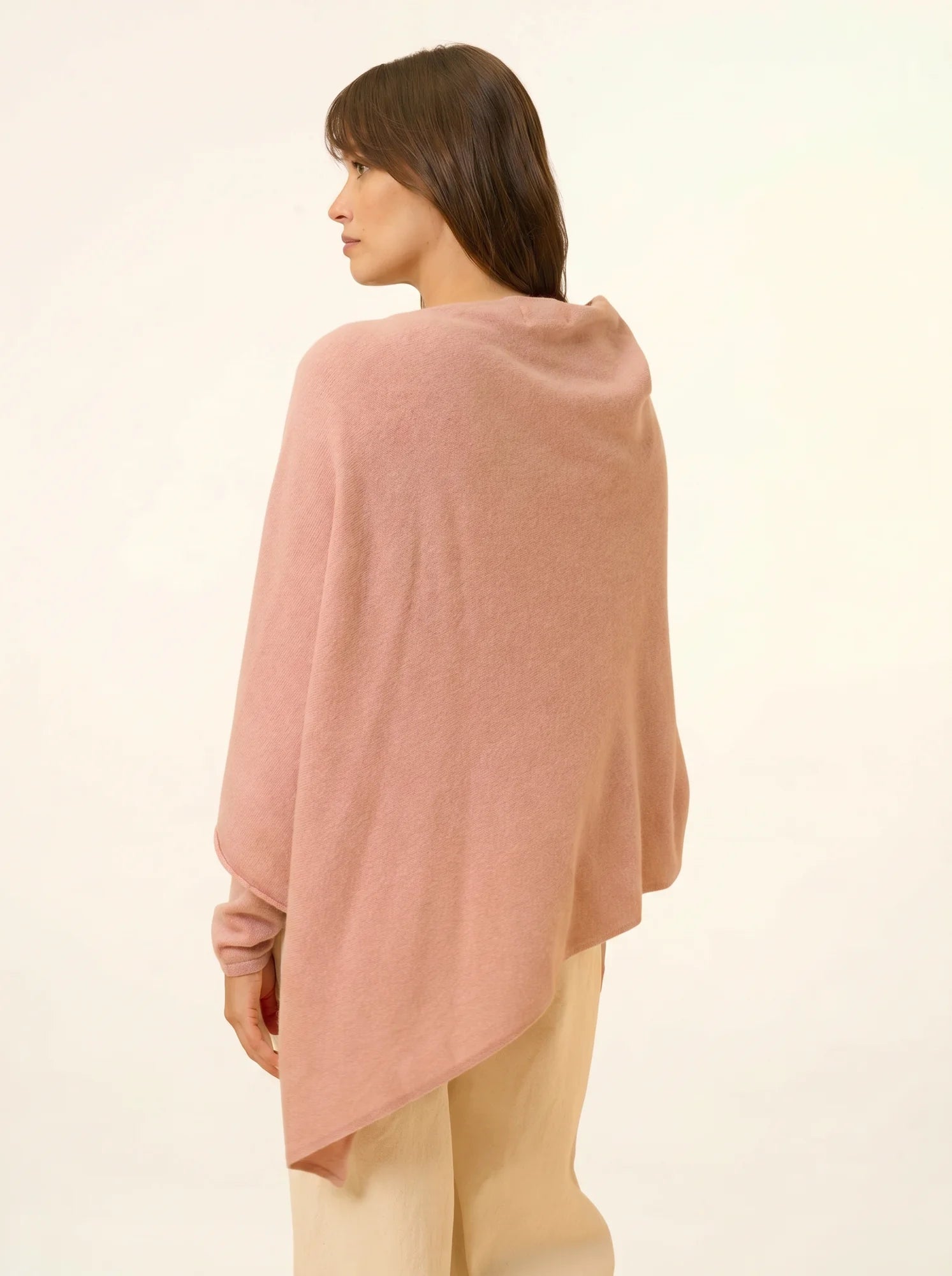 MEREDITH poncho bois de rosa