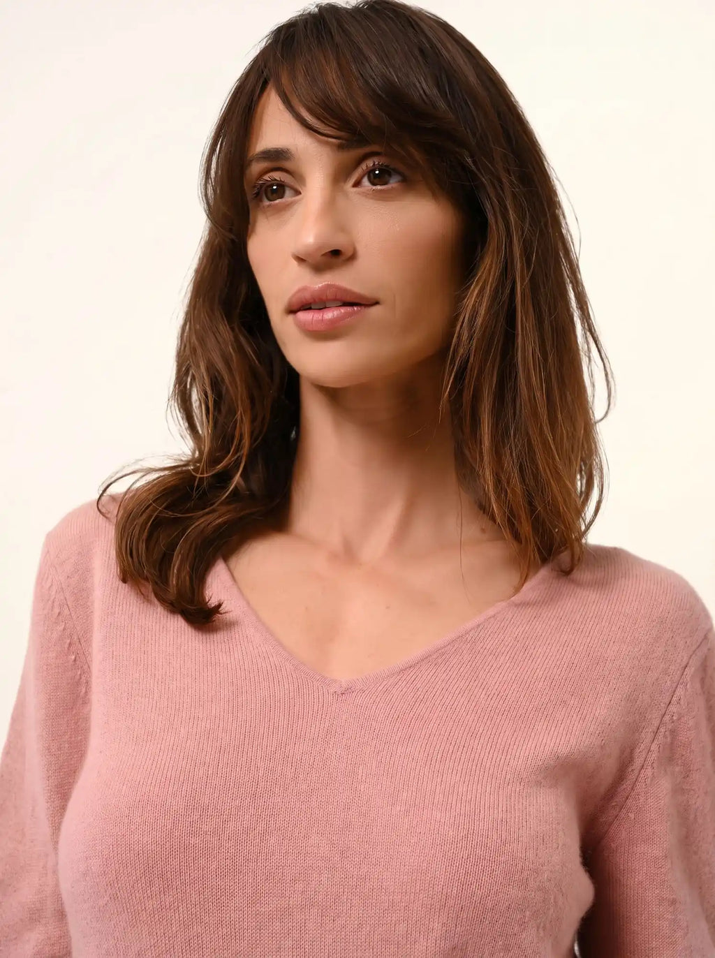 JOAN pullover v-ausschnitt bois de rosa