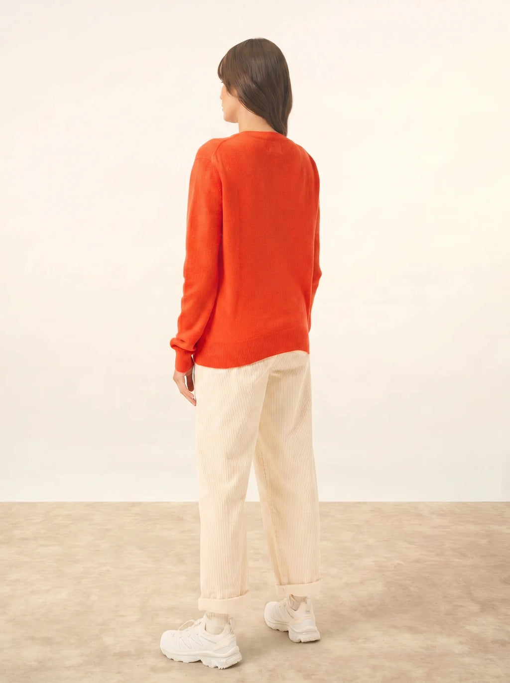 NORA pullover v-ausschnitt orange