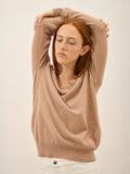 NORA pullover v-ausschnitt camel meliert