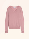 NORA Pullover V-Ausschnitt Rosenholz
