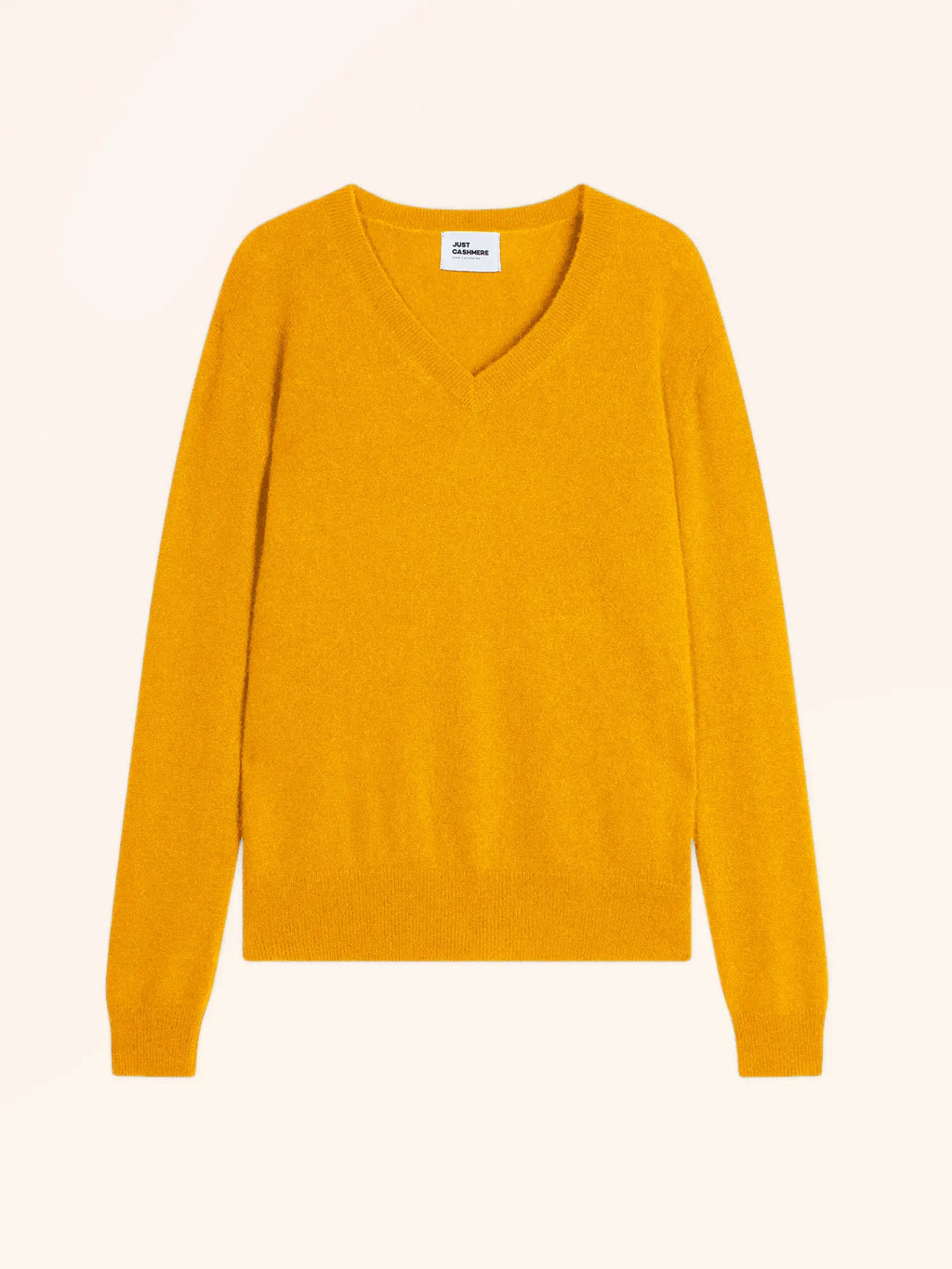 NORA pullover v-ausschnitt curcuma