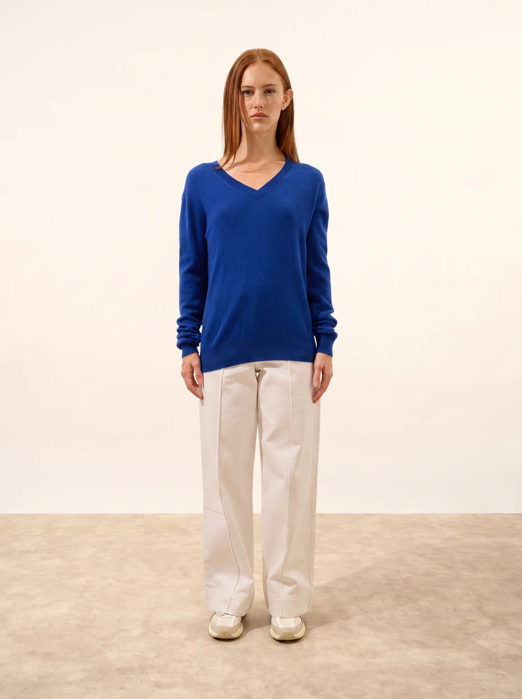 NORA pullover v-ausschnitt ultramarin