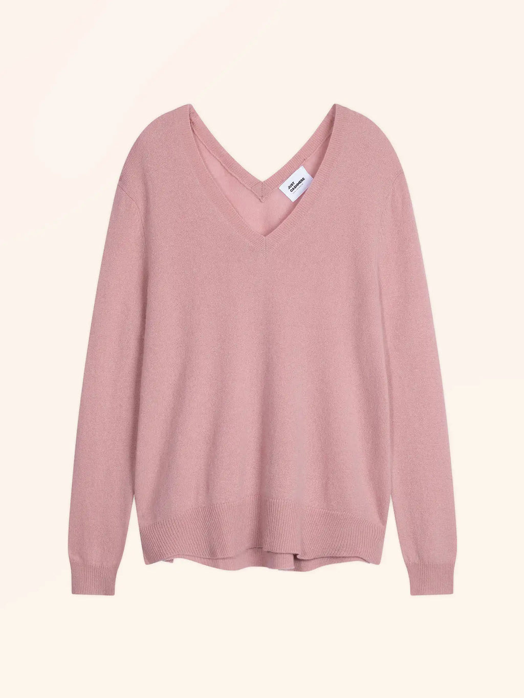 OPAL pullover v-ausschnitt vorne und hinten bois de rosa