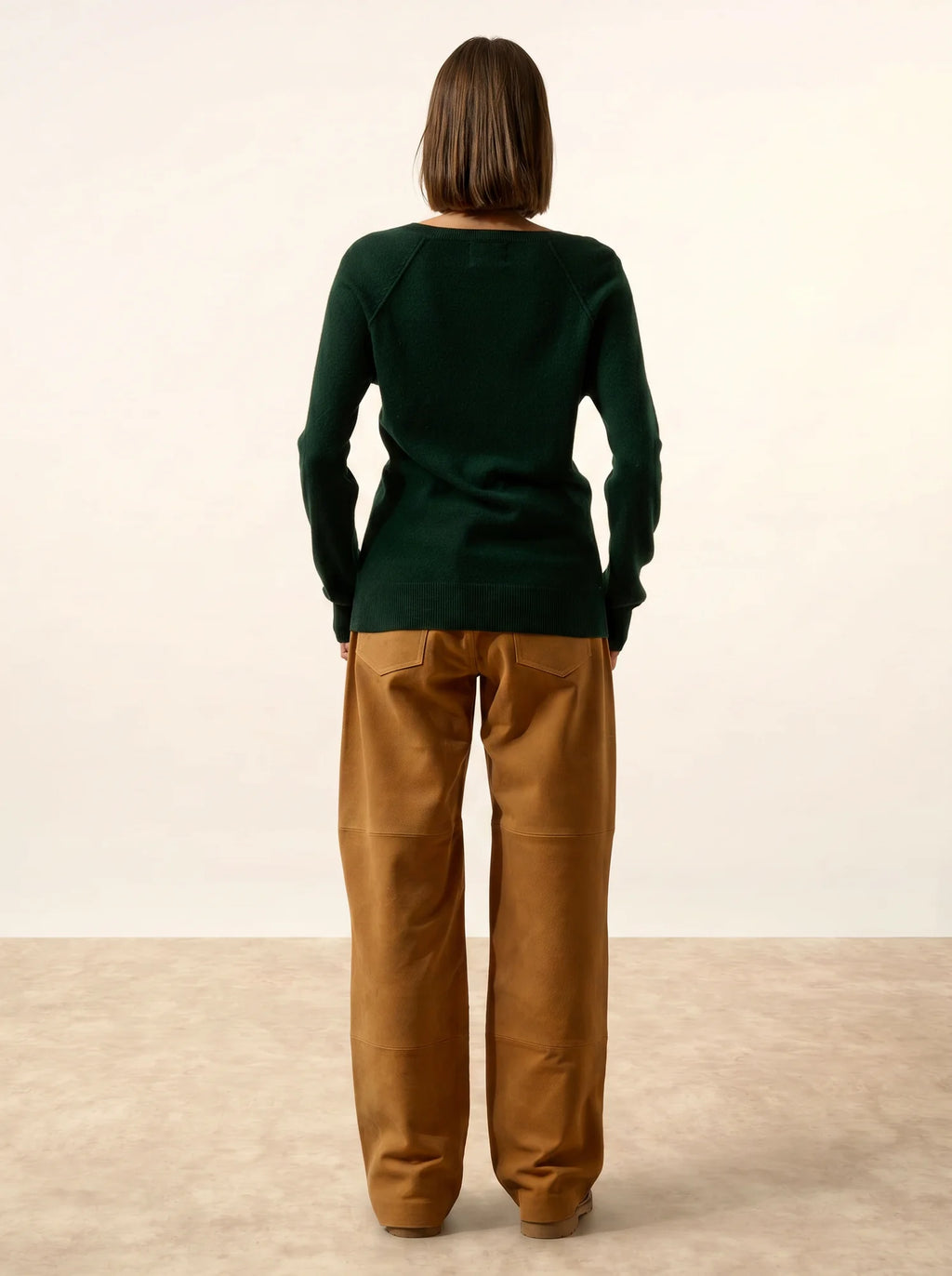 PHOEBE pullover v-ausschnitt zypresse